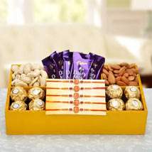 Rakhi, Cholocates, Dry fuits