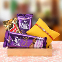Rakhi with Cadbury Dairy Milk