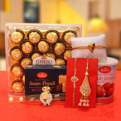 Soan Papdiof 500gm,Gulab Jamun of 1Kg,Rakhi