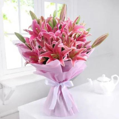 Bunch of Pink lilies