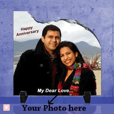 Photo Stone - Left Bell Shape For Anniversary