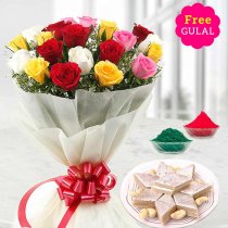 Mixed roses, katli with Colour