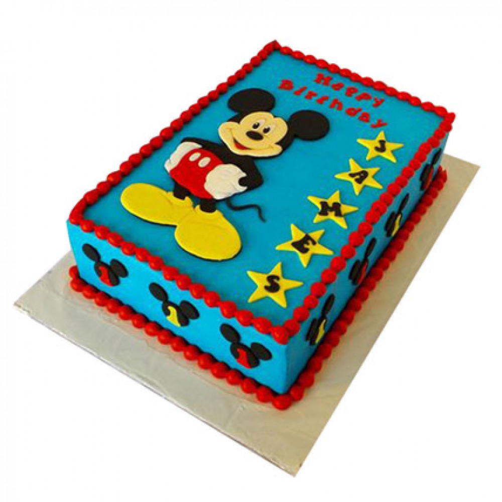 2 Tier Mickey Mouse Cartoon Cake - Tasty Treat Cakes