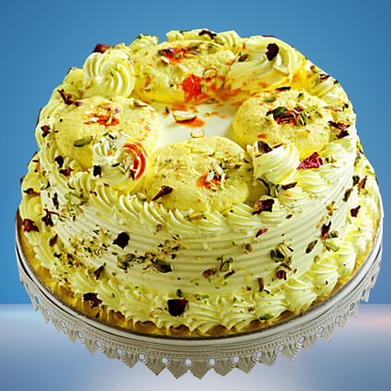 Rasmalai cake | Eggless Rasmalai Cake - Aromatic Essence