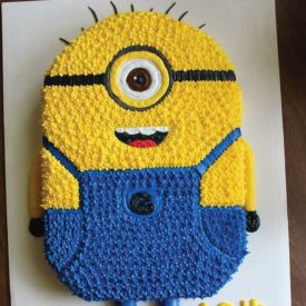 Minion Theme Cream Cake - Online flowers delivery to moradabad