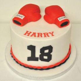Boxing Birthday cake