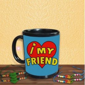 I Love My Friend Mug with Friendship Band