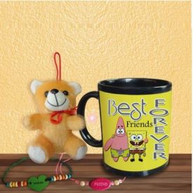 Friend forever Mug with friendship Band and Teddy