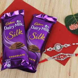 Dairy Milk Silk With Rakhis