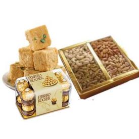 Papdi With Rocher and Dry Fruits