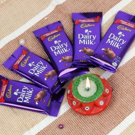 Dairy Milk with Diyas
