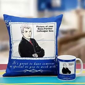 Personalized Cushion with mug