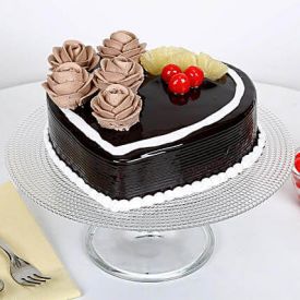 Chocolaty Heart Shape Cake