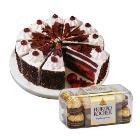 Black forest cake with Rocher