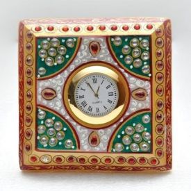 Square marble watch