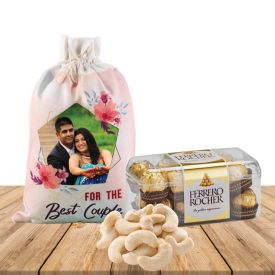 Dry Fruits Combo With Personalized Potli