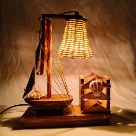 Ship Lamp with Pen Stand