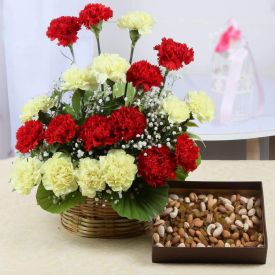 Carnation With Dry Fruits