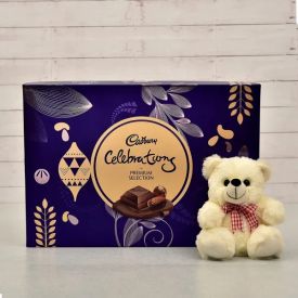 Cadbury Celebration with 6 inch teddy bear