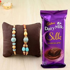 Silk with Rakhi Combo