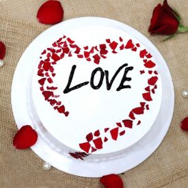 Heart shape Love cake