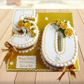 Fifty Number design Cake
