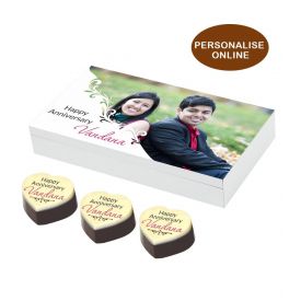 Personalized Anniversary Chocolate Gift Box