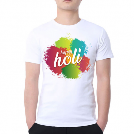 Happy Holi Printed T-shirt