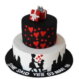 Heart shaped wedding cake | Wedding anniversary cakes, Anniversary cake,  50th wedding anniversary cakes
