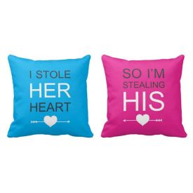 Double Side Her, His Cushion