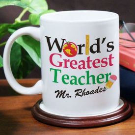 Find greatest teachers Personalized coffee mugs,