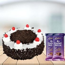 Black forest cake and dairy milk