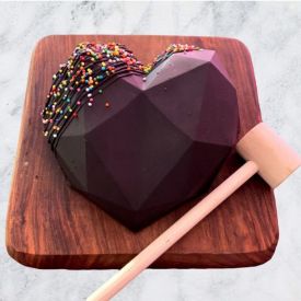 Choco Heart Pinata Cake