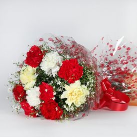 Unusual Mix Carnations Bouquet
