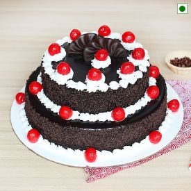 Black Forest with Cherry Topping Cake