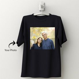 Personalized Black Cotton T-Shirt 145