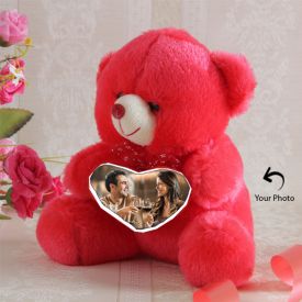 Photo Personalized Red Teddy