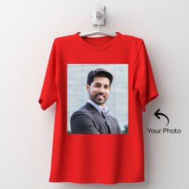Red Tshirt Personalized With Photo
