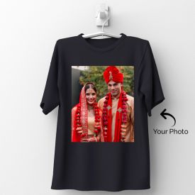 Black Tshirt Personalized With Photo