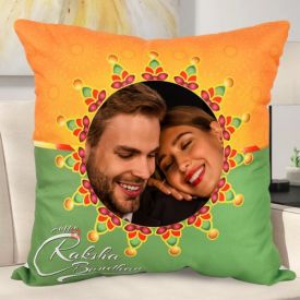 Personalized cushion for Rakhi