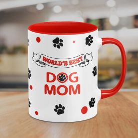 Dog Mom Printed Mug