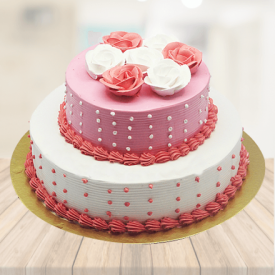 Roses Pink Cake