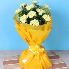 Calm Yellow Carnations