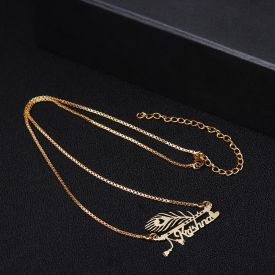 Gold And Rhodium Plated Pendant Necklace