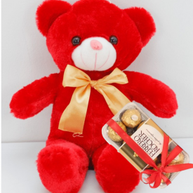 Cute Cap Red Teddy bear