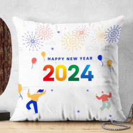 Happy new year 2024 cushion