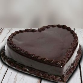 Heart shaped Chocolate cake