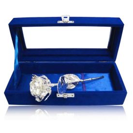 Silver Rose with gift Box