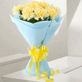 Bunch Of Yellow Carnation