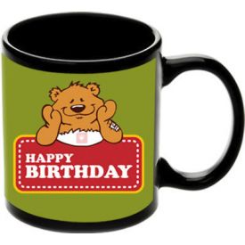 Happy Birthday Black Mugs